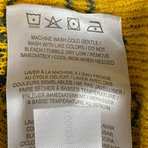 NFL Team Apparel Green Bay Packers Fair Isle Sweater Men Sz M Football Fandom - Picture 11 of 11